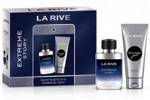 Set cadou La Rive Extreme Story - Apa de toaleta 75 ml si gel de dus 100 ml