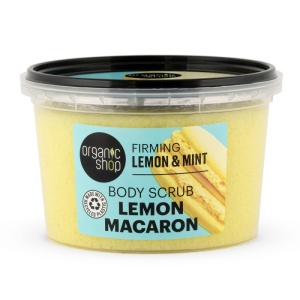 Set cadou Organic Shop Lemon Macaron cu scrub de corp 250 ml si souffle de corp 250 ml - Img 5