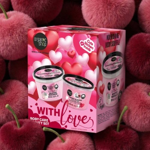 Set cadou Organic Shop With Love cu scrub de corp si body souffle - Img 5