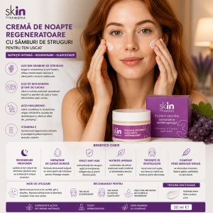 YAMUNA skIN – Crema de noapte cu Samburi de Struguri pentru ten uscat - Img 1