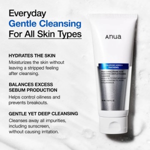 Anua - 8 Hyaluronic Acid Hydrating Gentle Foaming Cleanser - Spumă facială hidratantă cu acid hialuronic și pantenol - Img 3