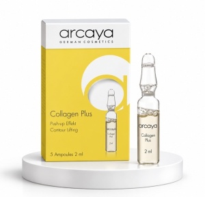 Arcaya Collagen Plus - Fiole cu colagen pentru fermitate, elasticitate si hidratare, 5 buc x 2 ml