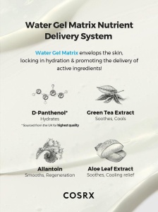 COSRX – Hydrium Green Tea Aqua Soothing Gel Cream – Gel-crema racoritor cu ceai verde pentru hidratare si calmare - Img 6