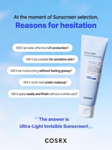 COSRX – Ultra-Light Invisible Sunscreen SPF50+ PA++++ – Crema de protectie solara ultra-usoara cu finisaj invizibil - Img 5