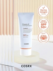 COSRX – Vitamin E Vitalizing Sunscreen SPF 50+ – Crema de protectie solara cu vitamina E - Img 2