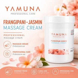 Crema de masaj Frangipani si Iasomie -Yamuna 1 L