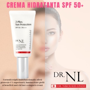 Crema protectie solara hibrida cu efect hidratant si calmant Doctor NL, 2-Plex Sun Protection SPF50+ - Img 2