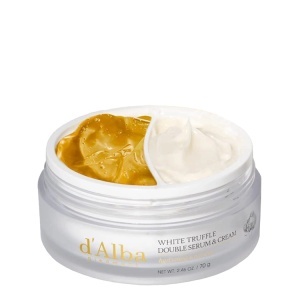 d'Alba – White Truffle Double Serum & Cream – Crema + Ser anti-rid Duo 2-in-1, cu extract de trufa alba – 70 g