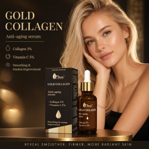 Gold Collagen - Ser concentrat anti-age cu Vitamina C si colagen