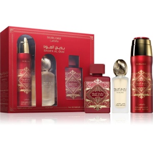Lattafa SET LATTAFA BADEE AL OUD SUBLIME 3 PCS Apă de parfum 100 ml, parfum unisex