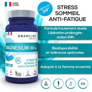 Magneziu bisglicinat, 60 capsule vegetale- Granions Franta - Img 3