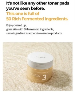 Numbuzin – No.3 Radiance Glowing Jumbo Essence Pad – Dischete faciale pentru luminozitate si hidratare – 70 buc - Img 10