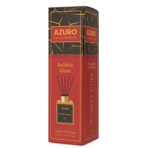 Odorizant camera Azuro Bubble Gum, difuzor cu betisoare, 100 ml - Img 2