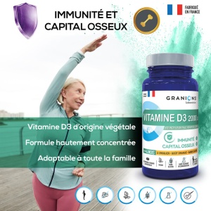 Vitamina D3 masticabila 30 capsule - Granions Franta - Img 3