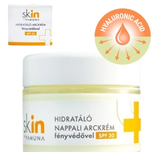 YAMUNA skIN – Crema de zi hidratanta cu Acid hyaluronic si aloe vera - protectie SPF 30