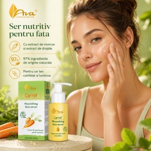 Bio Carrot Nourishing face serum - Ser nutritiv pentru fata cu efect anti-age - Img 2