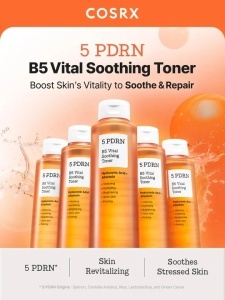 COSRX – 5 PDRN B5 Vital Soothing Toner – Toner calmant si hidratant pentru fata - Img 3