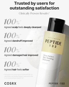 COSRX - PEPTIDE-132 Ultra Bonding Shampoo - Șampon fortifiant și reparator cu peptide, colagen și biotină - Img 4