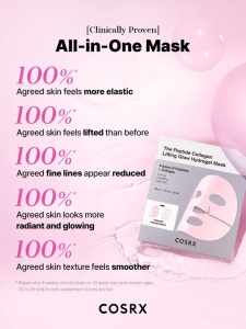 COSRX - Peptide Collagen Glow Hydrogel Mask - Masca cu peptide si colagen pentru hidratare si stralucire, set 3 buc - Img 8