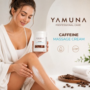 Crema de masaj cu Cofeina si Scortisoara YAMUNA 1000 ML - Img 3