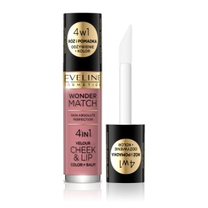 Fard lichid pentru obraji si buze Eveline Wonder Match 4 in 1 Cheek&Lip - No 02 - Img 1