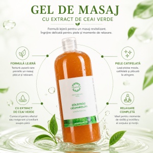 Gel Impachetari Anticelulitic si Antioxidant cu ceai verde Yamuna 1 L
