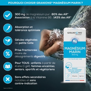 Magneziu marin 60 capsule- Granions Franta - Img 3