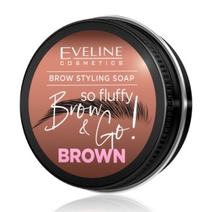 Sapun pentru stilizarea sprancenelor Eveline Brow Go So Fluffy Brown