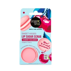 Scrub de buze Organic Shop Cherry Macaron Sugar - 10 ml - Img 3