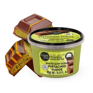 Scrub de corp Organic Shop cu fistic si cacao 250 ml - Img 3