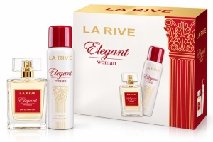 Set cadou La Rive Elegant Woman pentru femei - Apa de parfum 100 ml si deodorant 150 ml
