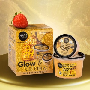 Set Organic Shop Golden Beauty cu scrub de corp si crema de corp - Img 3