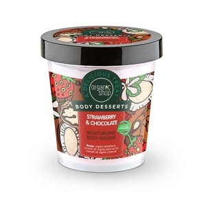 Spuma de corp hidratanta Organic Shop cu ciocolata si capsuni 450 ml