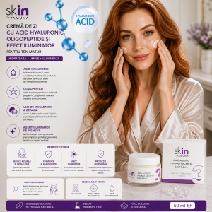 YAMUNA skIN – Crema de zi cu Acid Hyaluronic pentru ten matur