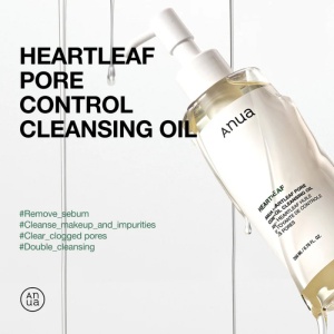 Anua - Heartleaf Pore Control Cleansing Oil - Ulei facial de curățare pentru pori curați și piele catifelată - Img 3