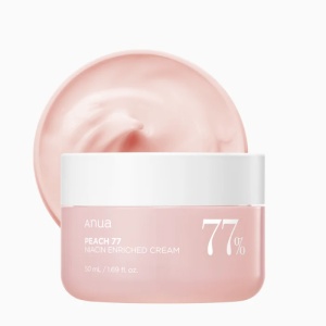 Anua - Peach 77% Niacin Enriched Cream - Cremă hidratantă cu extract de piersică și niacinamidă