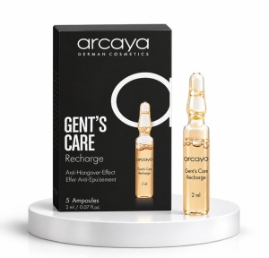 Arcaya Gent's Care Recharge - Fiole energizante si revitalizante pentru tenul masculin, 5 buc x 2 ml