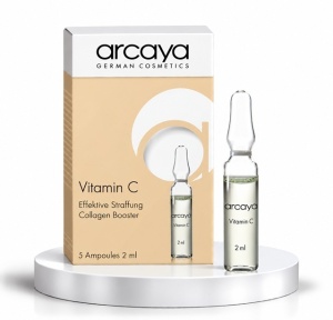 Arcaya Vitamin C - Fiole antioxidante cu vitaminele C si E pentru luminozitate si uniformizarea tenului, 5 buc x 2 ml