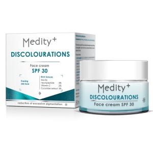 Cremă de față depigmentantă pentru zi cu SPF 30, Medity+