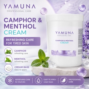 Crema de masaj cu Camfor YAMUNA 1000 ML - Img 3