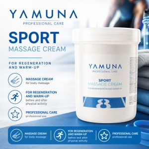 Crema de masaj Sport Regenerare si Incalzire Yamuna 1000 ML