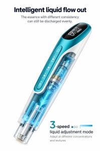 Hydra Pen H6 wireless cu rezervor pentru ser, sistem de dozare si fototerapie LED - Img 2