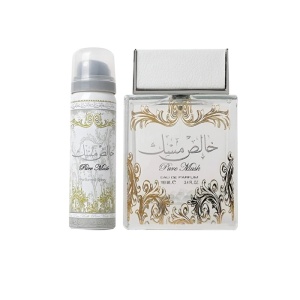 LATTAFA PURE MUSK Set dama: apa de parfum100ml + 50ml deo spray