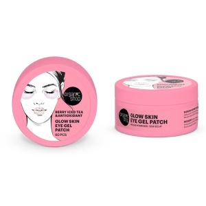 Plasturi cu gel pentru ochi Organic Shop cu zmeura si menta 60 buc