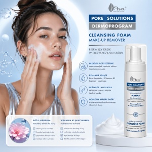 Pore Solutions - Make-up remover cleansing foam - Spuma de curatare demachianta cu Niacinamida, pentru pori dilatati - Img 2