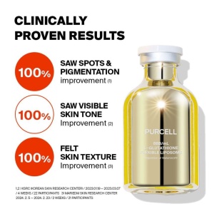 Purcell - 88B/mL L Glutathione Flexible Liposome - Brightening Facial Serum - Ser iluminator, 30 ml - Img 5