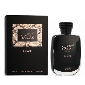 Rasasi Hawas Black 100 ml, Apă de parfum barbatesc