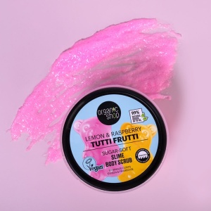 Scrub de corp Organic Shop Tutti Frutti cu lamaie si zmeura 250 ml - Img 5