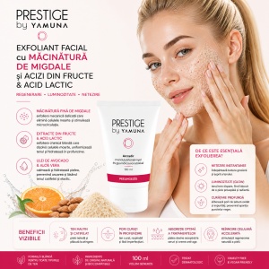 YAMUNA Prestige – Exfoliant facial cu macinatura de migdale si extract din fructe