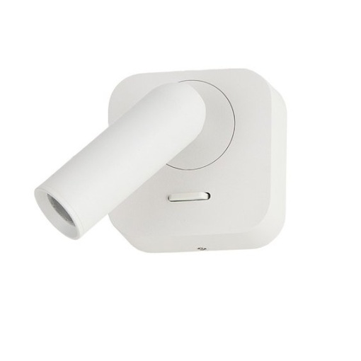Aplica cu Spot LED reglabil LUGANO square alba